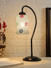 Multicolor Mosaic Glass Curvy Table lamp with Iron Base (EN22)